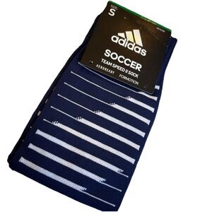 Adidas Team Speed II Soccer OTC Socks Blue Knee High Athletic Climalite SMALL